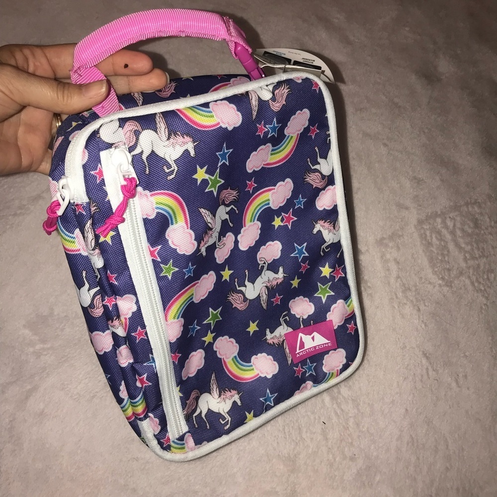 Arctic Zone Unicorn Rainbow Stars High Density Thermal Insulation Lunch Box New